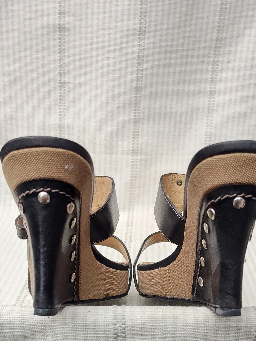 Michael Kors Open Toe Wedge Sandals Sz 8M